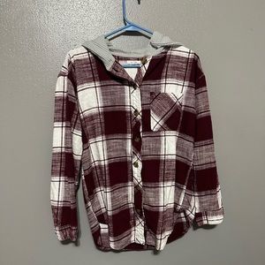 Flannel hoodie